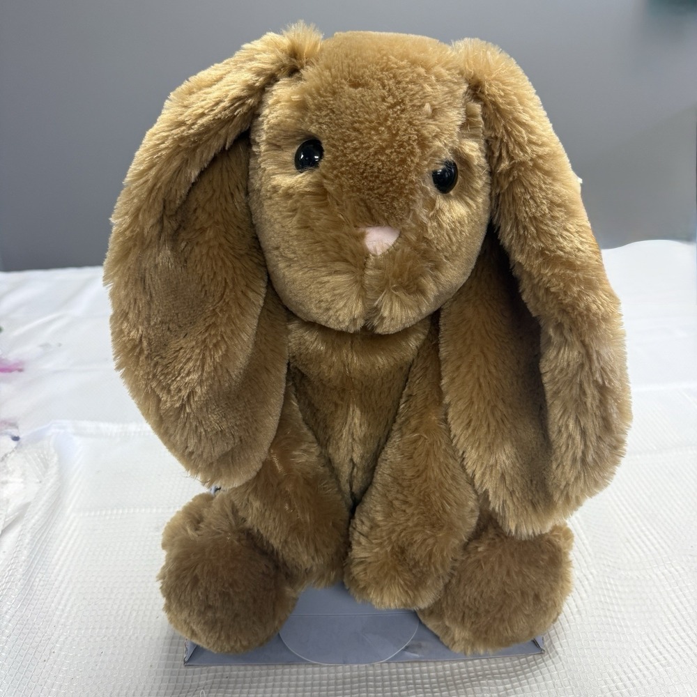 2025 Albanese Sunny The Bunny Plush Brown Stuffed Rabbit Soft Floppy Ears Whimsy